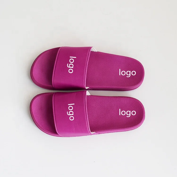 

blank sandal slidecustom logo leather slide sandal slipper purple slide sandal women