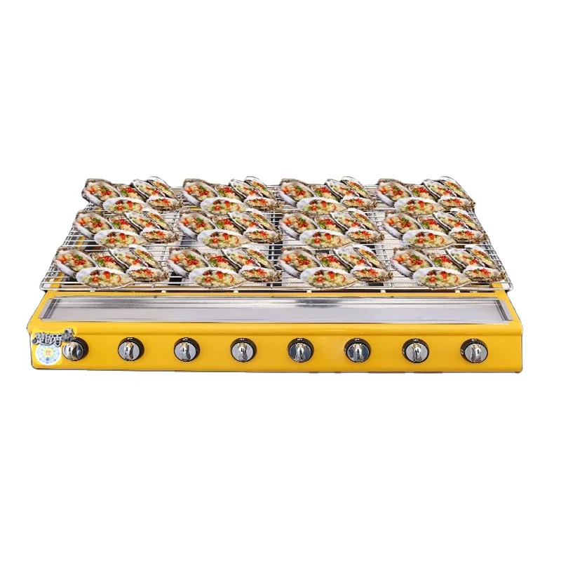 

Commercial Kitchen / Outdoor stainless steel bbq gas stove, Yellow paint or customized