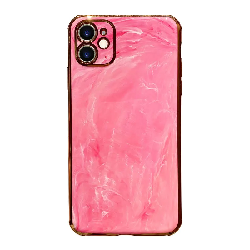 

Luxury Marble Design Smooth Gold Stripe Four Corner Protect Shockproof Case For iphone X XR XS 11 12 PRO Max