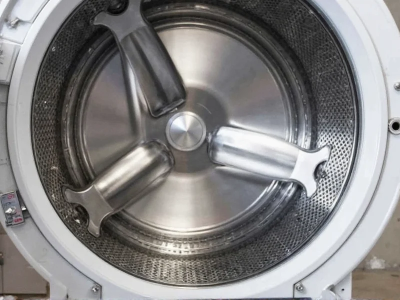 Clean washing machine drum after maintenance