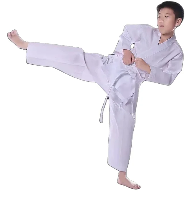 

high quality Colorful White New Design Cotton Children Ultralight Comfortable taekwondo uniform wtf