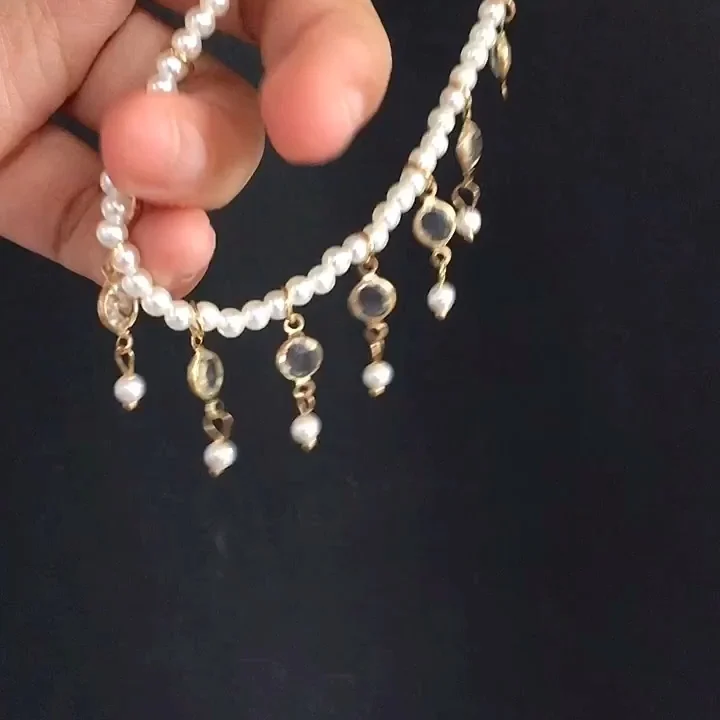 

Hesiod fashion new design anklets foot jewelry fancy beach pearl infinity gold anklets for women