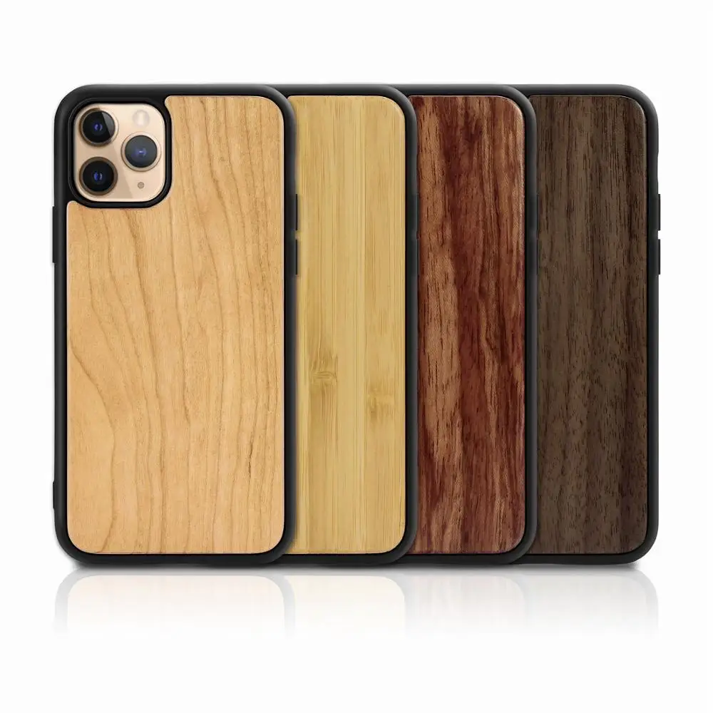 

Drop shipping Real Natural Wood Case For iphone 13 12 11Pro MAX XR X XS Max 8 7 6 6s Plus Cover Bamboo Wooden Hard Phone Cases