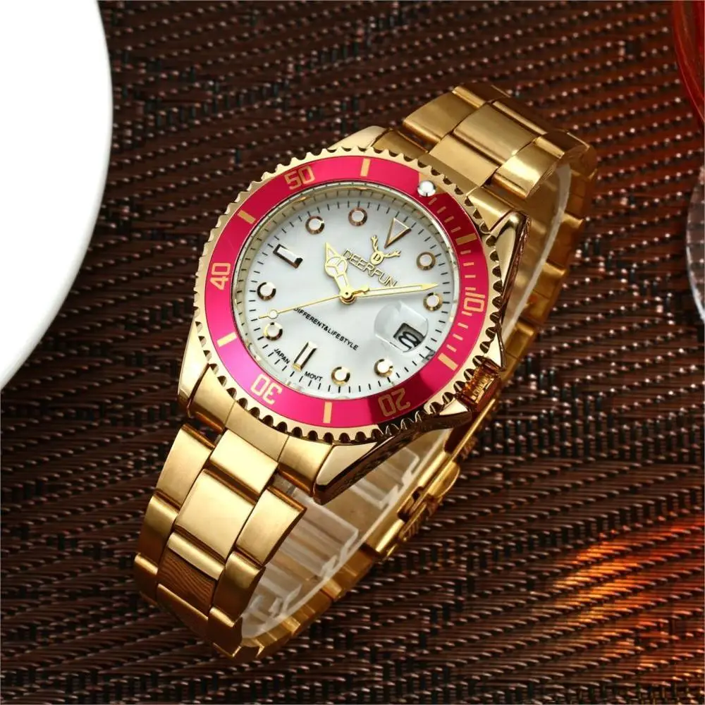 2019 Dropshipping New luxury brand 30 colors Quartz Men watch calendar waterproof steel strap watches