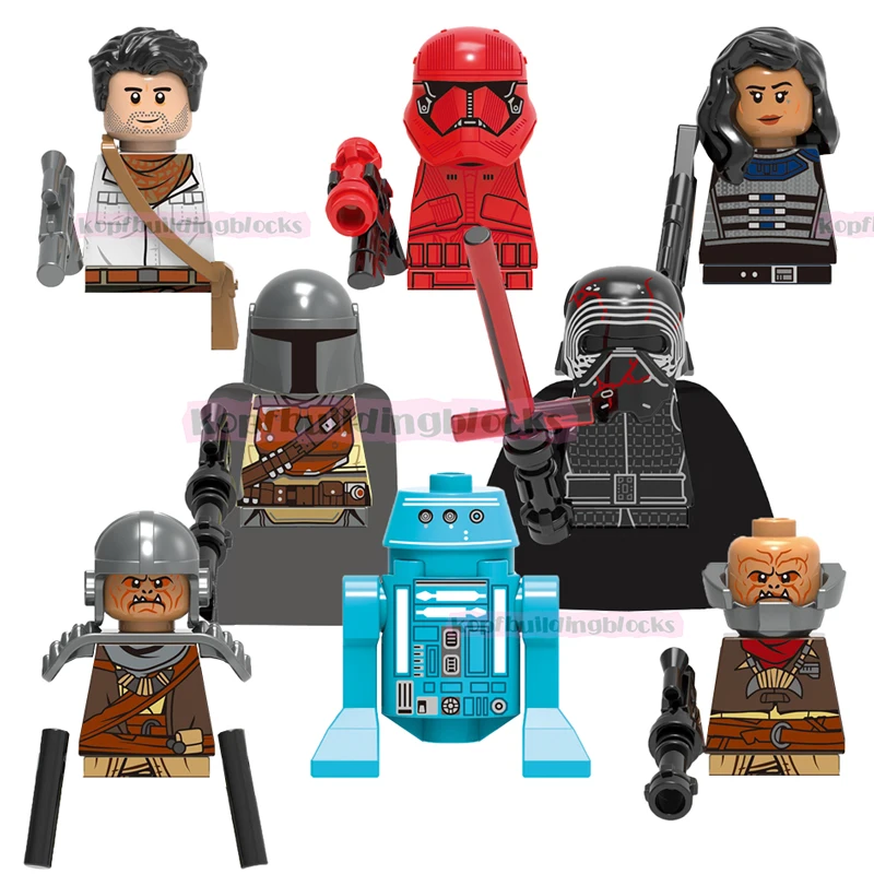 

G0101 Space Wars Kara Dunn Sith Sttormer Poe Dameron Mandalorian SW Mini Bricks Building Block Figure Toy Juguete