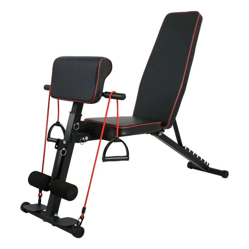 

Wholesale High-Quality Dumbbell Bench Foldable Sit-ups Fitness Equipment Home Multifunctional Supine Board Chair Push Stool, Black