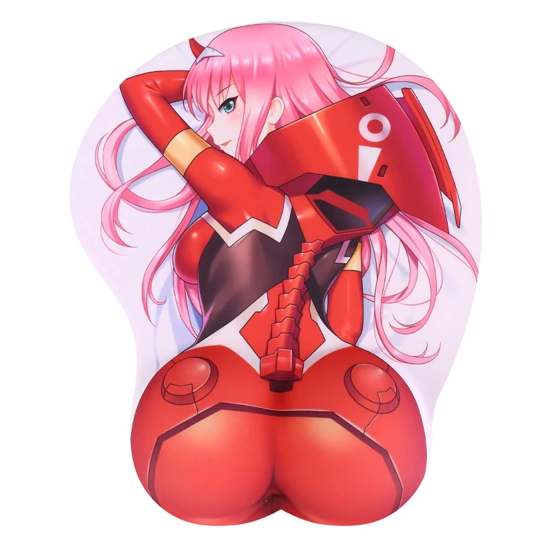 

Quick Delivery From Stock Beauty Anime 3D Wrist Rest Ass Mousepad Soft and Gel Silicone Mouse Wrist Pad With PU Non-Slip Base