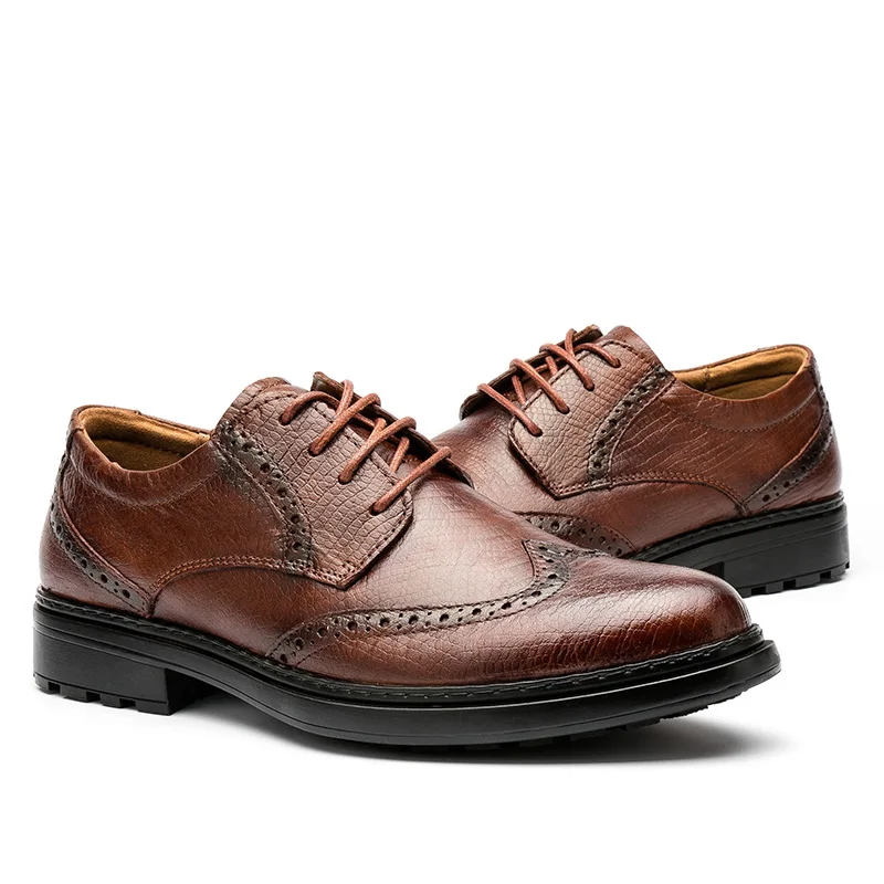 

Full Grain Leather Men Leather Dress Shoes Casual Loafers Genuine Leather Business Shoes Men's Dress Shoes
