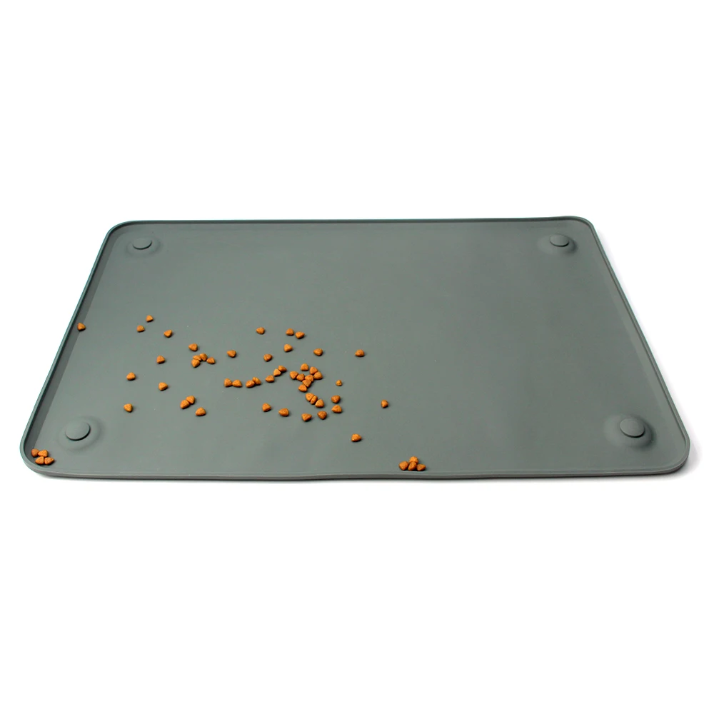 

Customized Upgraded Waterproof Non-Slip Silicone Dog Pet Feeding Mat Food Mat, Customized color