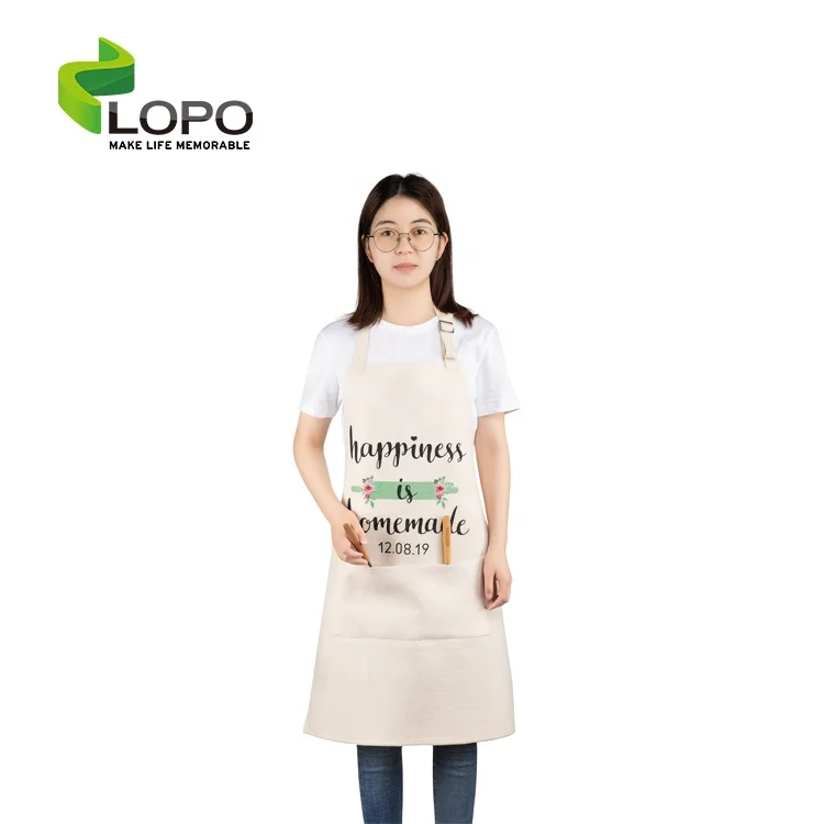 

Lopo Best Selling Sublimation Blank Classic Design Sublimation Chef Cooking Kitchen/ Barber Linen Apron