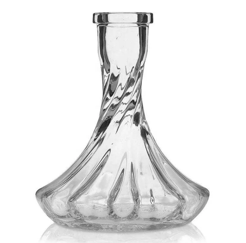 

newest Russian hot selling glass hookah vase, Green\black\red\blue\yellow\mix color