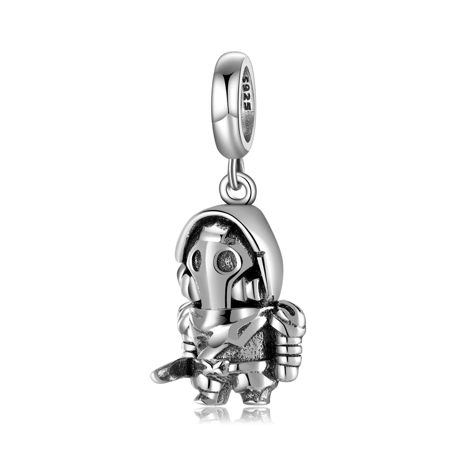 

925 Silver Masked Warrior Charms Pendants Beads Iron Masked Warrior Fit European Original Charms Pendant Bracelets Jewelry DIY