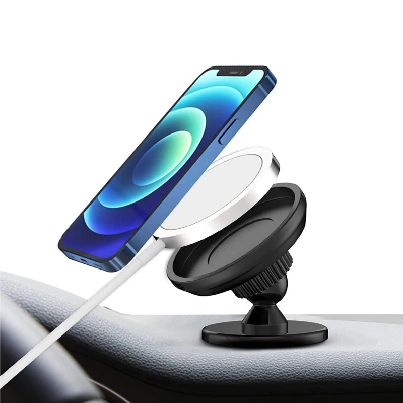 

Universal Mobile Wireless Charging Desktop Holder for Magsafe, Silicone Charger Dock Stand for iPhone 12