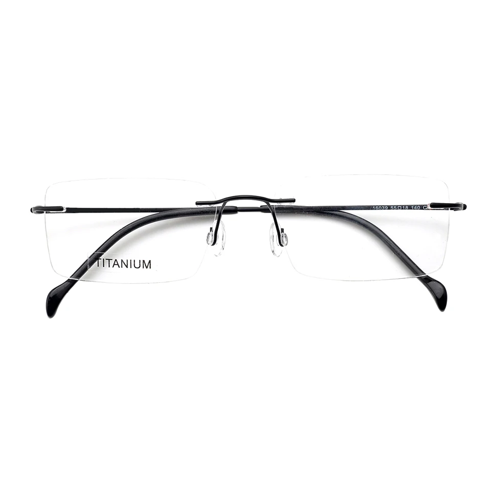 

Ready stock 2019 Rimless Titanium optical glasses high quality titanium optical frame no moq Eyeglasses frames, Custom color