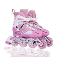 

Skates PU single flash skates for children with adjustable roller skates for young men and women