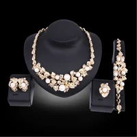 

Wholesale Crystal Necklace Fashion Jewelry, Earring Bracelet Necklace Set, Wedding Women Bridal Jewelry Sets