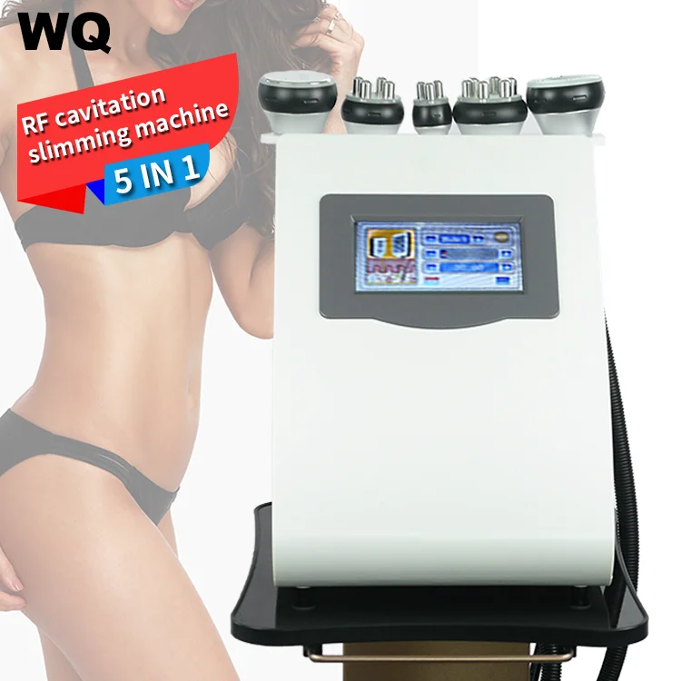 

Hot Selling Weight Loss Device 5 In 1 Ultrasound Cavitation Vacuum Rf Body Slimming Machine for Body Shape