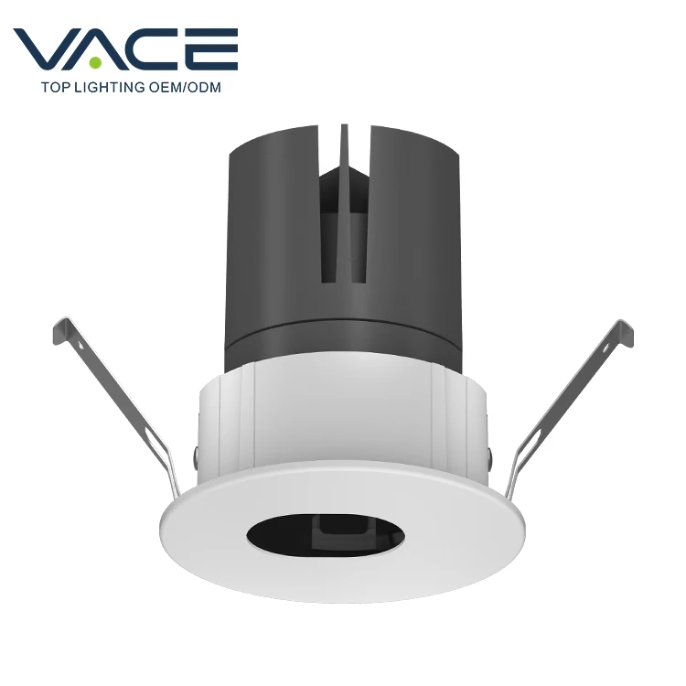 VACE Anti-Glare Low UGR Convecton Structure IP20 9Watt 15Watt Recessed Mounted LED Downlight