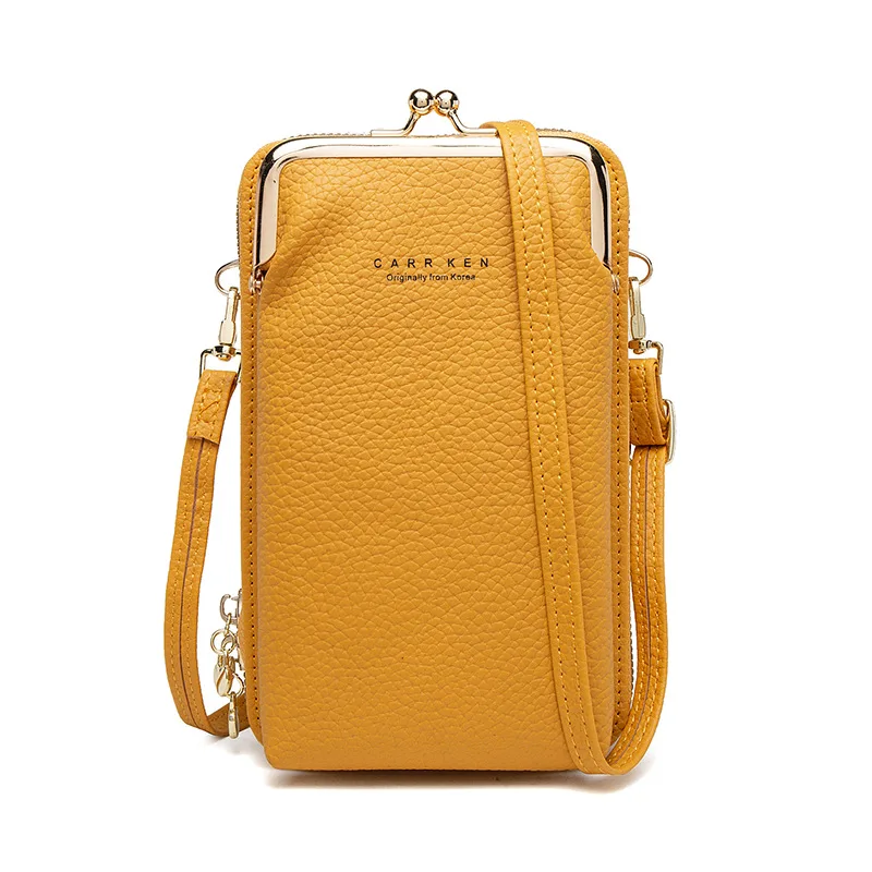 

2021 CarrKen New large capacity lychee purse wallet women mobile phone bags for girls