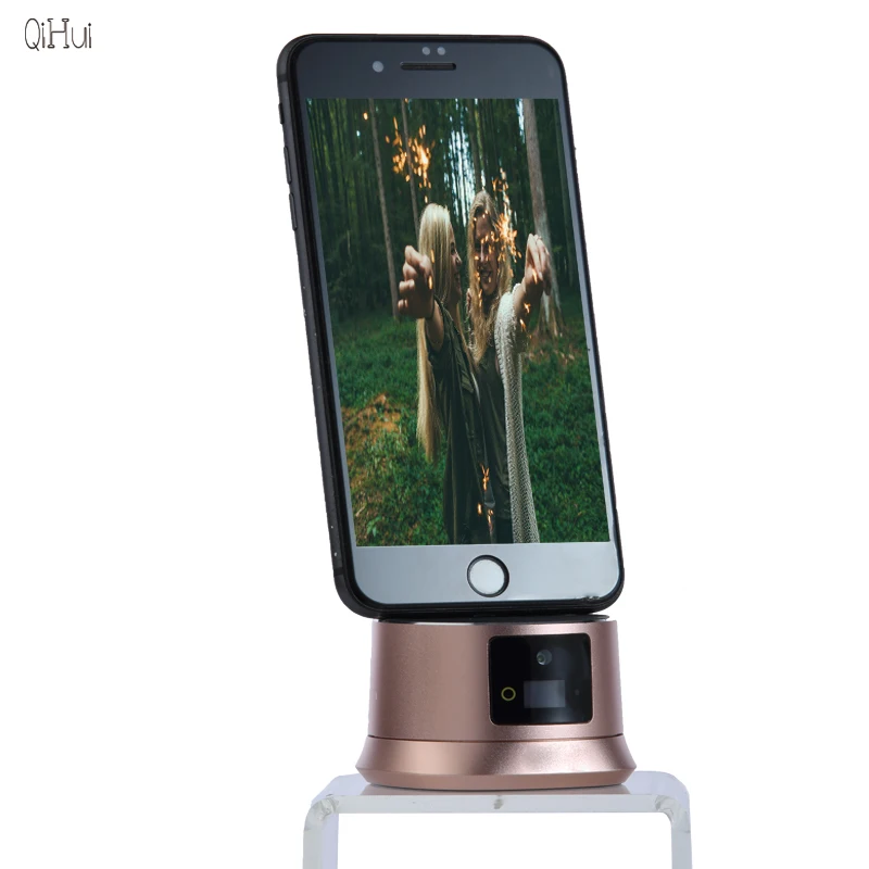 

Smart Auto Face Tracking Selfie Stick 360 Shooting Phone Holder for Desk Tablet Stand Camera Tripod Mount for Live Video Vlog, Gold/black/blue/colorful