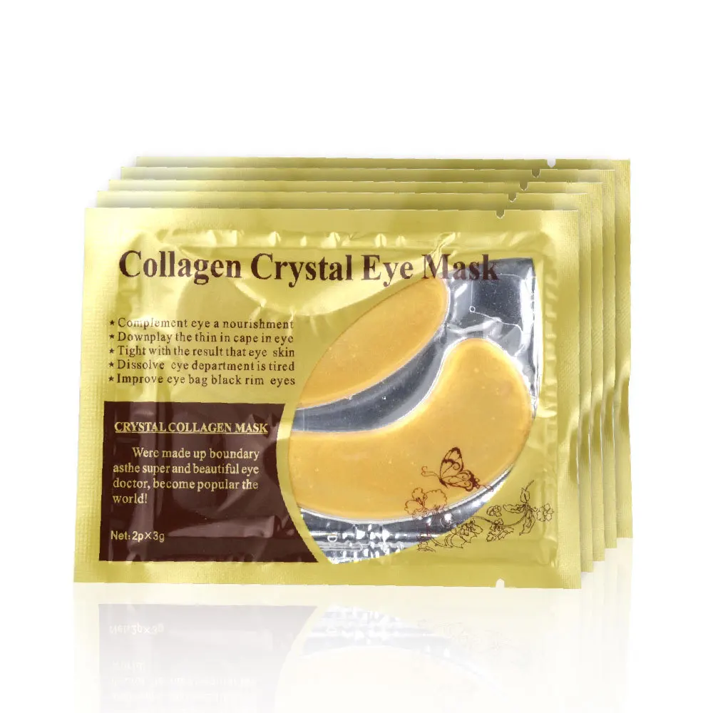 

2pcs/pack Gold Collagen Eye Patch Gel Mask Pad Anti Aging Wrinkles Face 24k Gold Eye Mask