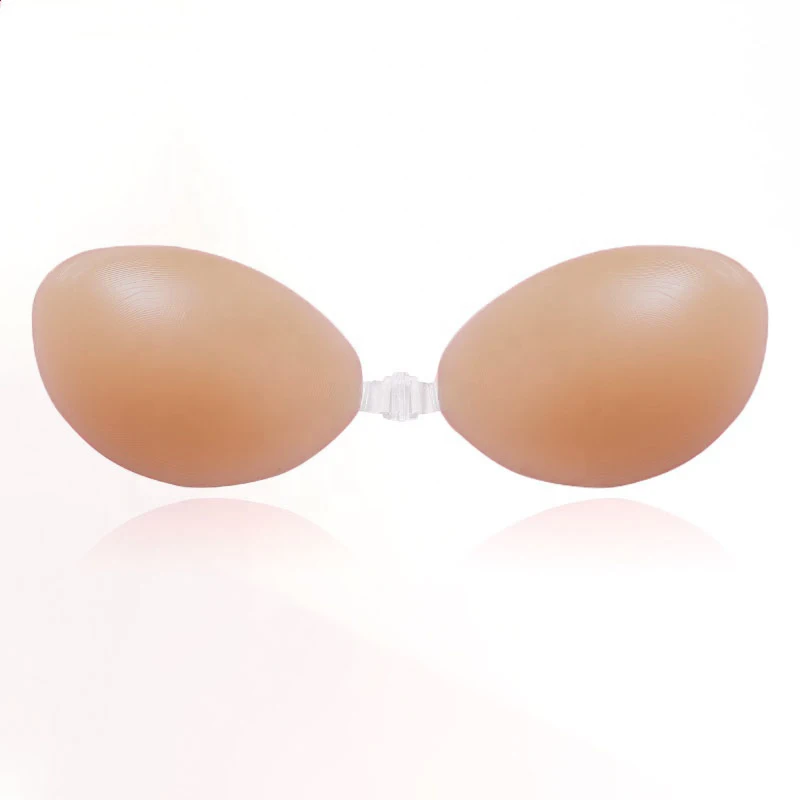 

Sexy Nude Silicon Bra Cup Women Invisible Self Adhesive Backless Strapless Silicone Bra Plus size Cup