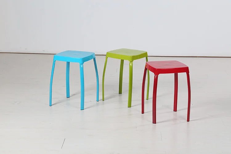 Wholesale many different colors portable stackable simple home restaurant modern dining chair metal 