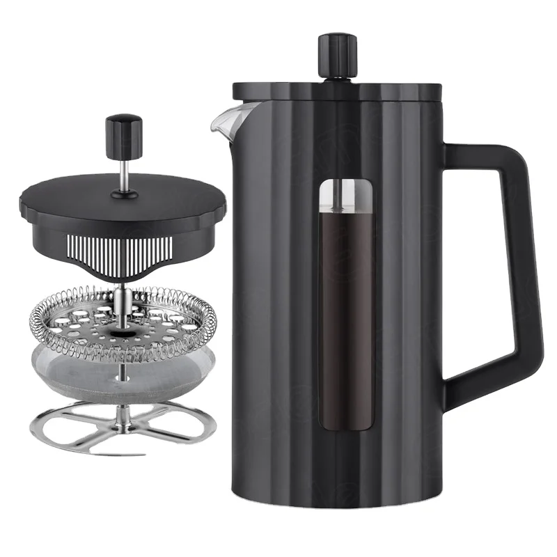 

New Design 34oz Wholesale French Presss Glass Coffee Press French Portable With Plastic Handle