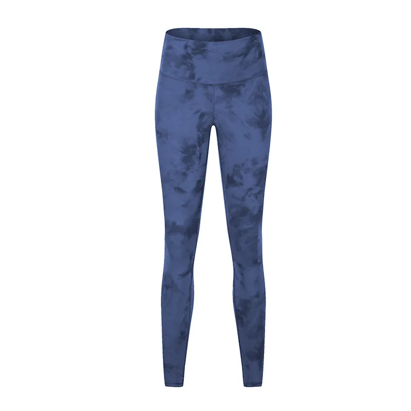 

Top quality tie dye sports yoga pants leggings fitness workout wear high waist gym leggings for women running, Black/red/pink/army green/purple/blue/dark red/blue grey/peach