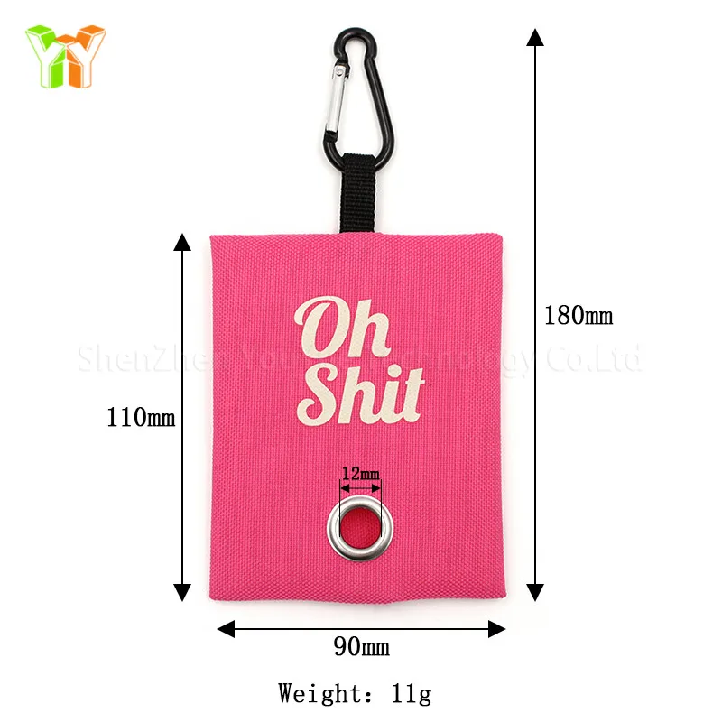 

Hot Selling Fabric Dog Poop Bags Dispenser Pet Dog Bags Dispenser Pet Supplies, Customized color