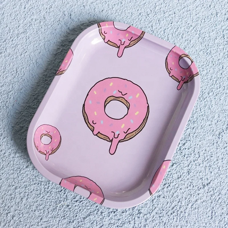 Personalized Rolling Tray Female Rolling Trays Tin Cute Girl Smoking Accessories Metal Custom Rolling Tray