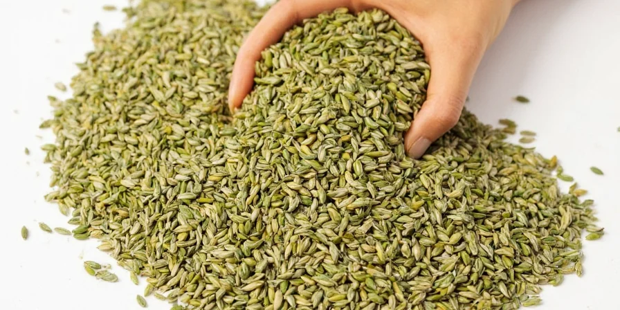 Close-up of fennel seeds and other spices in a bowl