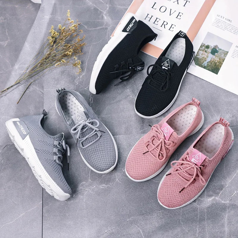 Fashion Casual Sneaker Sepatu Wanita Ladies Flat Shoes White Sportschuhe Herren Calzado Deportivo Women Sports Shoes
