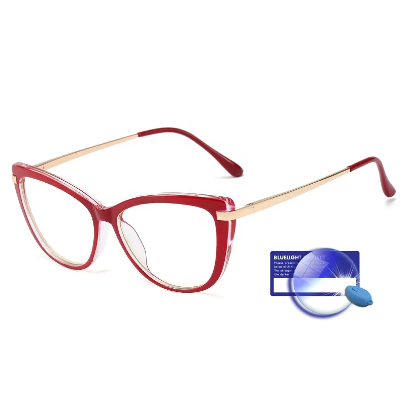 

Small MOQ Europe Style stylish durable TR90 frame women Anti Blue Light Optical Spectacles eye Glasses for screen