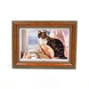 China Manufacturer 15" inch Wood digital photo frame digital picture display video player touch screen