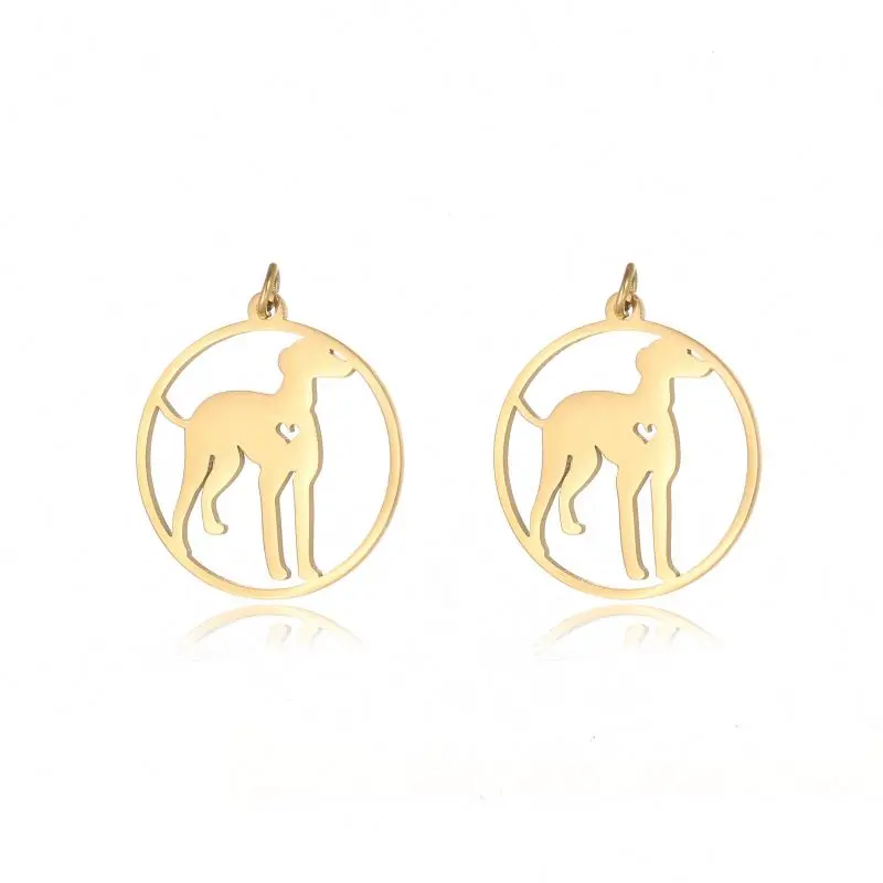 

Gold-plated stainless steel dog necklace accessories pendant necklace female fashion simple accessories