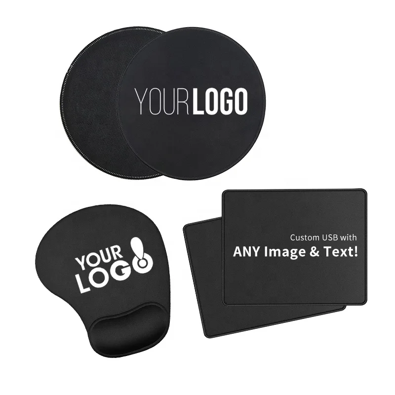 

Factory Direct Low Prices Customized Logo Mouse Pad with Stitched Edge Wholesale Mouse Mat with Non-Slip Rubber Base