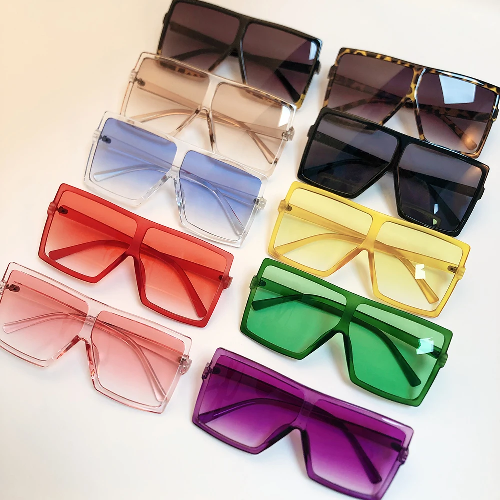 

Trend Oversized Square Big Frame Sunglasses Super Cheap Multi Colors Glasses