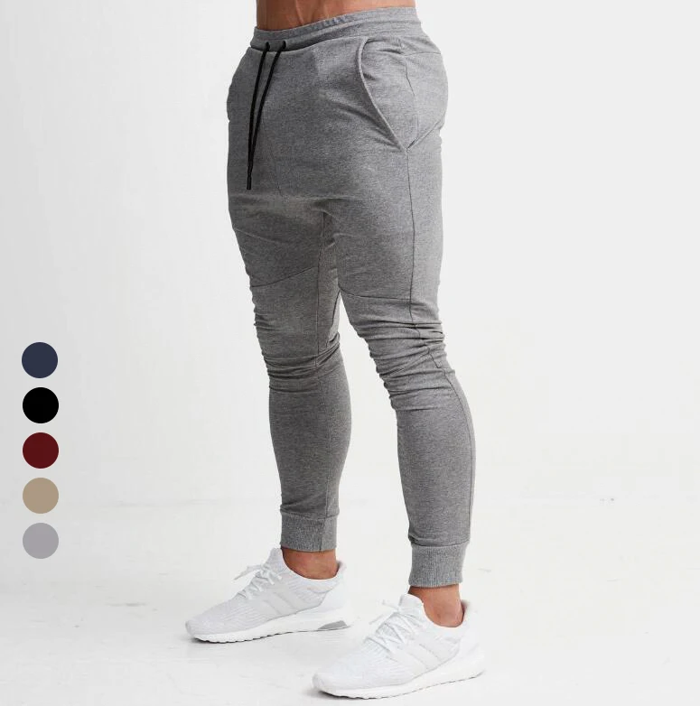 

Men's Fitness Sportswear Running Gym Clothing Casual Sport Tight Pants Solid Color Fitness & Yoga Wear Customized Logo Printing