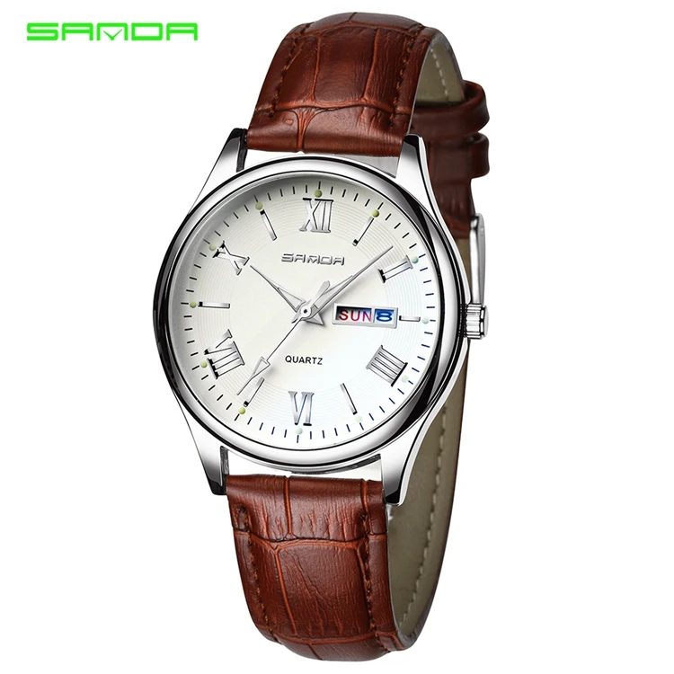 

SANDA P213 Hot Japan Movt Quartz Watch Stainless Steel Back Watches Men Wrist Quartz Watches, 9 colors
