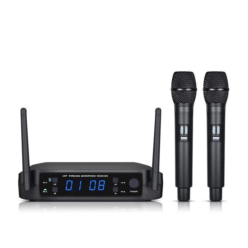 

GLXD4 bm630 professional 99 Channels uhf wireless microphone fm mic system with USB rechargeable handheld
