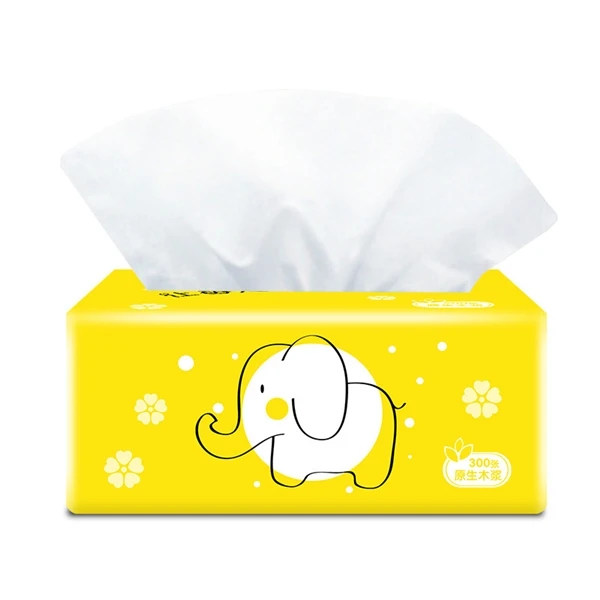 

Biodegradable and Good Quality Soft Virgin Wood Pulp/Bamboo Pulp Facial Tissue, White