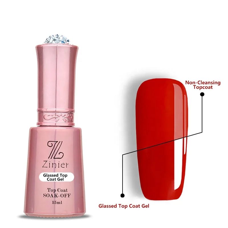 

High Gloss Long Lasting Super Gloss nail gel uv Nail Polish No-Wipe Top Coat Base Coat Gel
