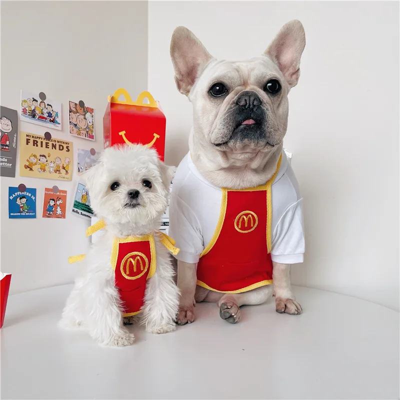 

2021 new INS dog work clothes pet bib dog apron cat clothes