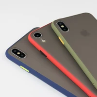 

2020 new slim TPU PC hybrid mixed color for iPhone 11 TPU PC case soft touch coating X XS Xr 78P 6 for iPhone 11 pro TPU PC case