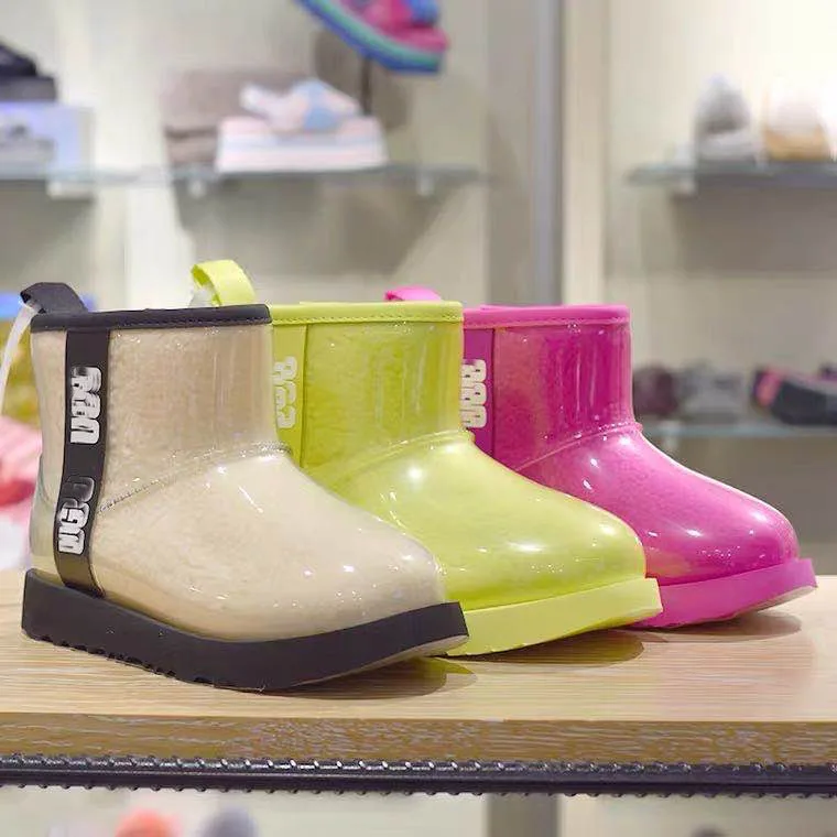 

2021 popular waterproof winter boots rain boots winter boots for women, White,black.brown.