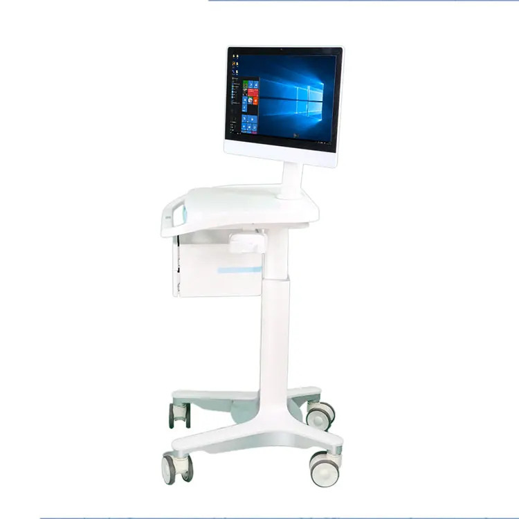 product sonkal rolling laptop cart medical computer trolley hospital medical abs medical trolley-64