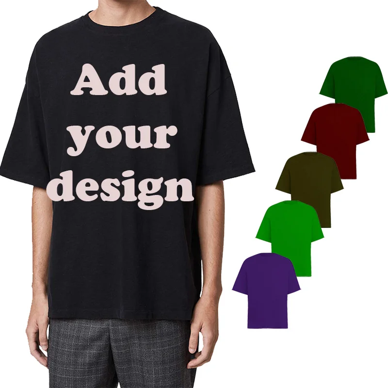 

New Arrivals Plain T Shirts Men Short Sleeve T-shirt Printer Casual Loose Black T-shirts