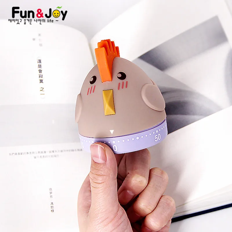
Student Kitchen Alarm Clock Cute Design 60 Minutes Animal Shaped Mechanical Countdown Kitchen Timer 