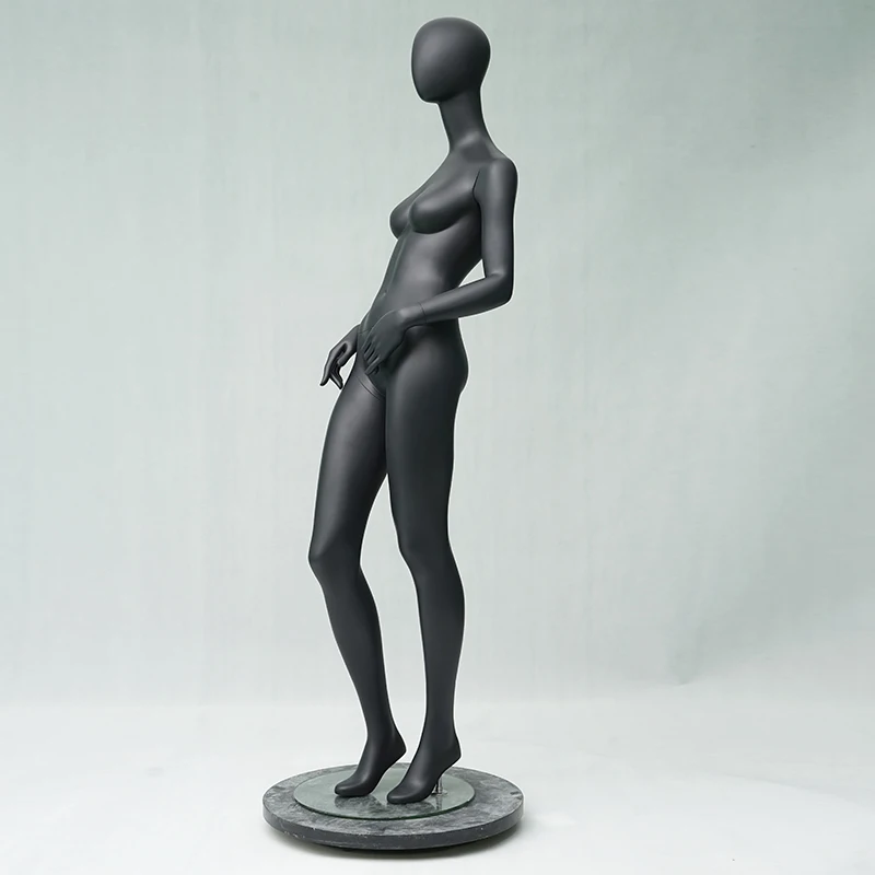 
Fashion pose female mannequin black foam full body mannequin women for clothes display 
